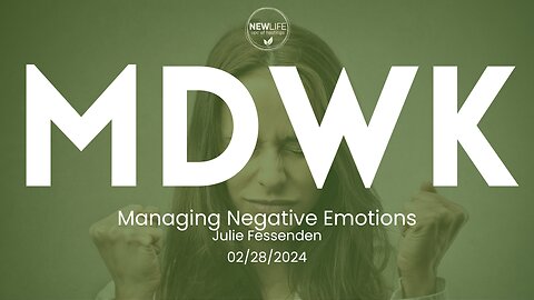 Managing Negative Emotions