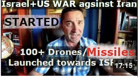 Israel/US-Iran WAR started. Iran launched more than 100 Drones+Ballistic Missiles on Israel