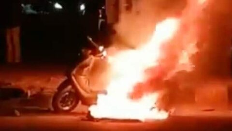 Electric Scooter battery explosion