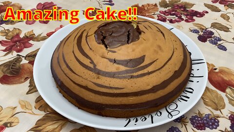 How to make an Amazing Cake (Zebra Cake,Gateau Zebre)