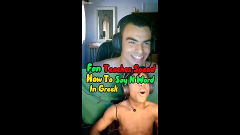 Fan teaches speed how to say N-word in Greek