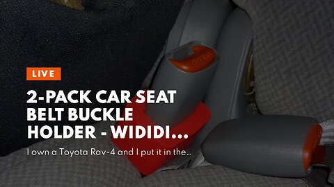 2-Pack Car Seat Belt Buckle Holder - Wididi Buckle Up - Car Seatbelt Guard - Seat Belt Holder -...