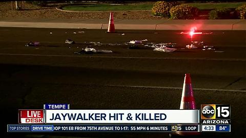 Pedestrian killed after being struck by car in Tempe