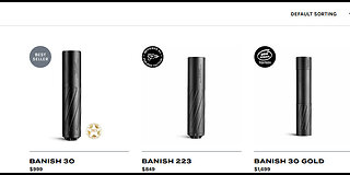 Silencer Central Banish Series Rimfire & Centerfire Suppressors