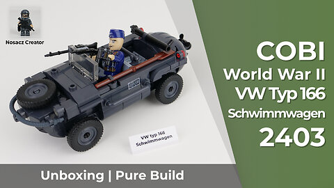 COBI World War II | 2403 --- VW Typ 166 Schwimmwagen --- unboxing and pure build