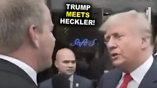Trump Meets Heckler