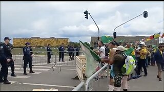 The Moment Brazil's Protesters Breached the Barricades is NUTS