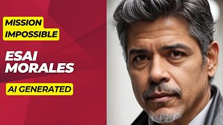 Portrait of Esai Morales The Villain in Mission impossible : Dead Reckoning. The Movie 2023 - Ai Art