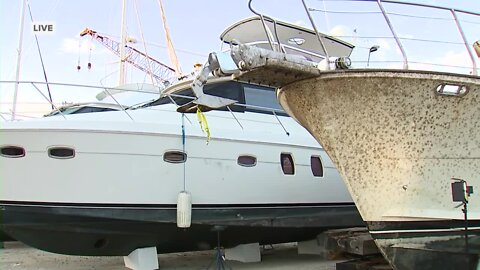 Barges being used to clean-up Southwest Florida waterways
