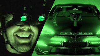 Driving a Tesla 132mph with NVGs