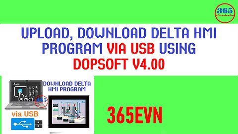 0117 - Upload, Download Delta HMI Program on Dopsoft v4.00 use USB Disk