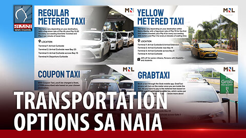 Gabay sa mga turista: Transportation options sa NAIA