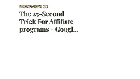 The 25-Second Trick For Affiliate programs - Google AdSense Help