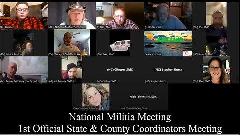 National Militia Meeting - 1st Official State & County Coordinators Meeting
