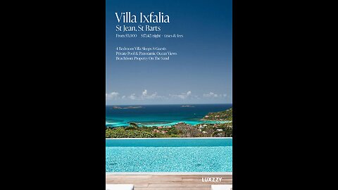 Luxury Villa Ixfalia St Barts Ocean View Luxury Rental in St Jean with Breathtaking Views