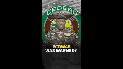 ECOWAS WAS WARNED?