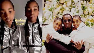 Diddy's Twin Daughters Travel To Chicago For Jordan Brand!