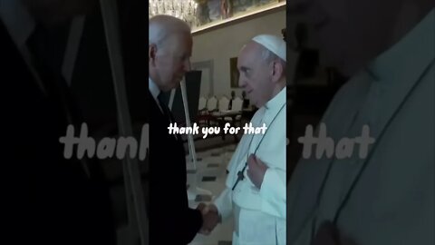 Biden Tells Pope He’s Black 😂 #shorts #viral #breakingnews