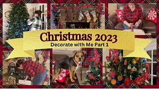 Christmas 2023 Decorate with Me | Putting up our tree and decorating the family room