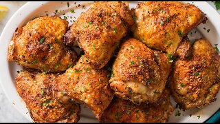 Best Ever Juicy Baked Chicken Thighs.