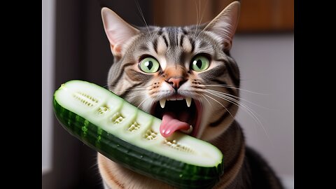 Cats vs cucumbers! Part 2