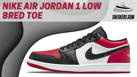 Nike Air Jordan 1 Low Bred Toe - 553558-612 - @SneakersADM