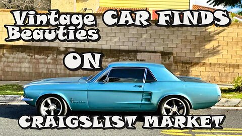 Vintage Beauties Car Finds On Craigslist Market Classic Cars For Sale