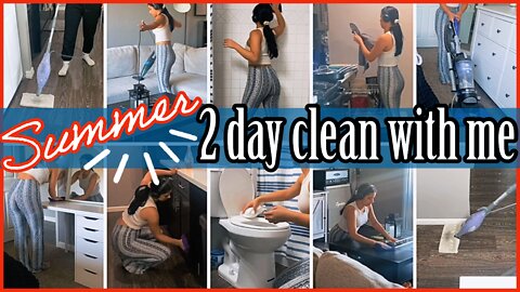 *NEW* 2 DAY SUMMER CLEAN WITH ME 2022 ✨ | CLEANING MY WHOLE APARTMENT | SPEED CLEANING | ez tingz