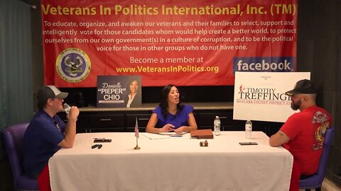 Danielle Pieper Chio candidate Las Vegas Justice of the Peace Depart. 9 on Veterans In Politics talk