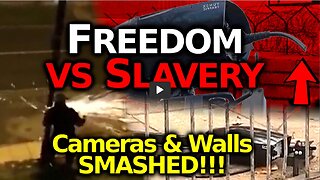 Revolution Against 15 Minute City Has Begun! Anti-Slavery Resistance SMASH Tyrants' Cameras & Walls!