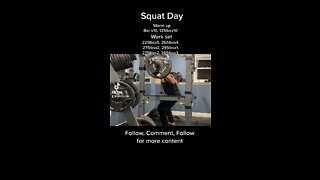 Squat day routine