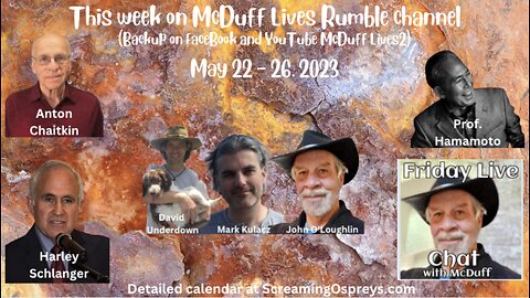 McDuff's Friday Live Chat, May 26, 2023