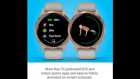 Garmin Venu, GPS Smartwatch with Bright Touchscreen Display, Features Music, Body Energy Monito...