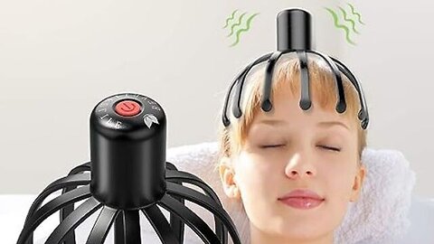 Rechargeable Octopus Shape Head Massager Stress Relief