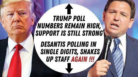 Surprising Trump Poll Numbers: Support Remains High...DeSantis Shakes Up Staff Again !!!