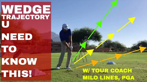 How to control Wedge Trajectory is KEY to going REALLY low MILO LINES, PGA | BE BETTER GOLF
