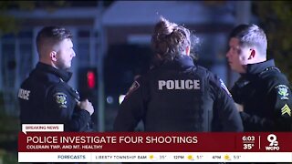 Four shootings overnight in Colerain Twp., Mt. Healthy