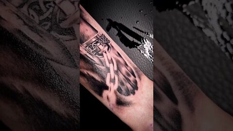 Viking Nordic Fenrir Arm Tattoo #shorts #tattoos #inked #youtubeshorts