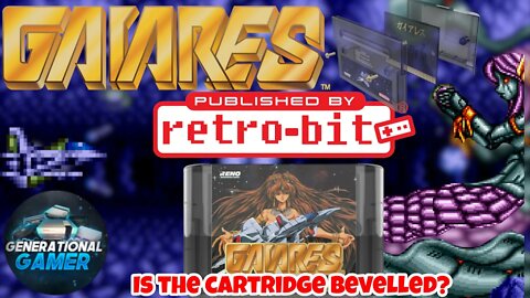 Bevelled Cartridge on Retro-bit Published "Gaiares" for Sega Genesis? #shorts