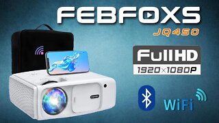 FEBFOXS JQ450 Native 1080p Bluetooth Wi Fi Projector Review