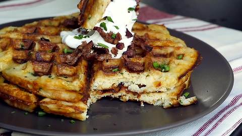 How to make mashed potato waffles