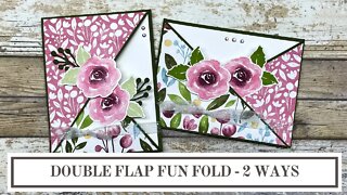 Double Flap Triangle Fun Fold Card Ideas