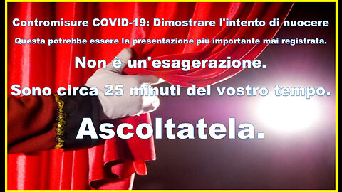 💉☠️⚰️COVID 19💀DIMOSTRARE L'INTENTO DI NUOCERE 🙈 🙉 🙊...