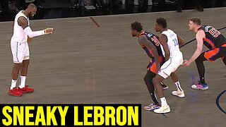 Lebron James Uses The SNEAKIEST TRICK To Win The Game