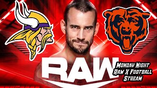 CM PUNK Is BACK Monday Night Raw & Vikings vs Bears | NFL Week 12 MNF | Live Commentary & Reaction