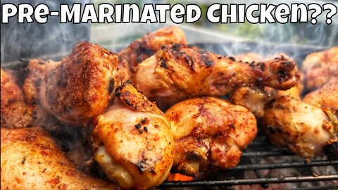 Testing Costco Pre-Marinated Chicken Drumsticks on SNS Grills Kettle