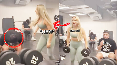 Man IGNORES Gym Girls With Funny Trick!