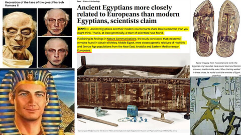 Ancient Egyptians were more European. Unrelated to Sub-Saharan Africans, DNA research reveals! 𓂀🔺