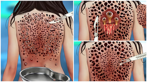 ASMR Treatment of Back | ASMR Removal Ticks & Maggots | ASMR Video