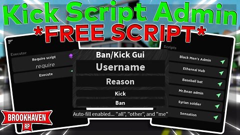 [NEW] Admin Panel Kick Script Gui *BAN OTHERS* [FREE]